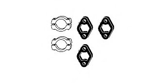 HJS 82 22 4609 Mounting Kit, exhaust system